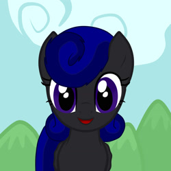 Size: 1750x1746 | Tagged: safe, artist:zethbsoul, oc, pegasus, pony, blue mane, no name yet, pegasus oc, wings