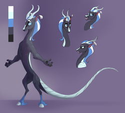 Size: 2378x2162 | Tagged: safe, artist:varwing, oc, draconequus, draconequus oc, high res, male, reference sheet, solo