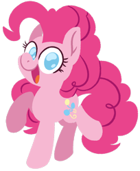 Size: 1024x1253 | Tagged: safe, artist:misty-sparkles, artist:mistysparkles, derpibooru import, pinkie pie, earth pony, pony, cute, diapinkes, female, lineless, looking at you, mare, no pupils, simple background, solo, transparent background