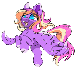 Size: 2587x2590 | Tagged: safe, artist:missclaypony, oc, pegasus, pony, female, flying, mare, simple background, solo, transparent background