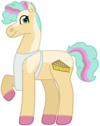 Size: 1199x1508 | Tagged: safe, artist:kindheart525, li'l cheese, earth pony, the last problem, apron, auraverse, clothes, dyed hair