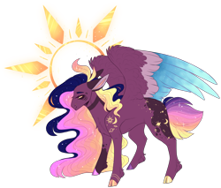 Size: 3019x2575 | Tagged: safe, artist:sleepy-nova, oc, oc:supernova, pegasus, pony, colored wings, female, mare, multicolored wings, simple background, solo, transparent background, wings