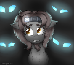 Size: 2794x2443 | Tagged: safe, artist:darklight1315, oc, oc:unreal sergey, earth pony, pony, changeling eyes, commission, dark, eyes in the dark, flashlight (object), male