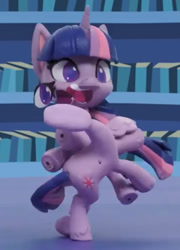 Size: 598x829 | Tagged: safe, screencap, twilight sparkle, twilight sparkle (alicorn), alicorn, pony, my little pony: pony life, my little pony: stop motion short, pinkie pie wants to play, cropped, female, great moments in animation, mare, sleipnir, smear frame, solo, wat