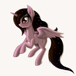 Size: 1024x1032 | Tagged: safe, artist:zetamad, oc, oc only, oc:moonlight sonata, alicorn, alicorn oc, horn, solo, wings