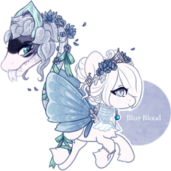 Size: 314x313 | Tagged: safe, artist:glitterring, monster pony, original species, plant pony, augmented tail, base used, butterfly wings, choker, cow plant pony, eyelashes, fangs, floral head wreath, flower, forked tongue, hoof fluff, makeup, plant, simple background, tongue out, transparent background, wings