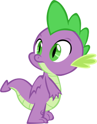 Size: 4701x6001 | Tagged: safe, artist:memnoch, spike, dragon, simple background, solo, transparent background, vector