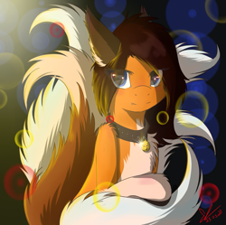 Size: 1035x1032 | Tagged: safe, artist:yuris, oc, oc:liana, pony, kitsune, solo