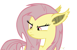 Size: 2309x1500 | Tagged: safe, artist:dragonchaser123, artist:graphictoxin, derpibooru import, edit, fluttershy, bat pony, pony, bat ponified, cute, female, flutterbat, mare, nose wrinkle, race swap, scrunchy face, shyabates, shyabetes, simple background, solo, transparent background, vector