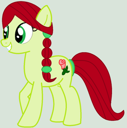 Size: 880x892 | Tagged: safe, artist:appimena, oc, oc:roseheart, earth pony, solo