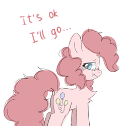 Size: 1140x1200 | Tagged: safe, artist:reonletaviio, derpibooru import, pinkie pie, earth pony, pony, chest fluff, crying, simple background, solo, tears of joy, white background