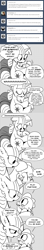 Size: 896x5042 | Tagged: safe, artist:mamatwilightsparkle, spike, twilight sparkle, dragon, pony, unicorn, comforting, comic, crying, hoof on head, hug, mama twilight, mama twilight sparkle, monochrome, snuggling, tumblr