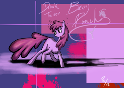 Size: 3507x2480 | Tagged: safe, artist:peperoger, berry punch, berryshine, earth pony, abstract background, drunk, female, mare, solo