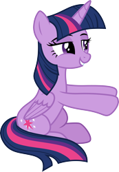 Size: 3000x4335 | Tagged: safe, artist:cloudyglow, artist:yanoda, twilight sparkle, twilight sparkle (alicorn), alicorn, spoiler:deep tissue memories, cutie mark, deep tissue memories, female, mare, simple background, sitting, solo, transparent background, vector