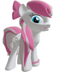 Size: 583x720 | Tagged: safe, artist:topsangtheman, angel wings, pegasus, pony, 3d, bowtie, looking at you, open mouth, shy, simple background, solo, source filmmaker, transparent background