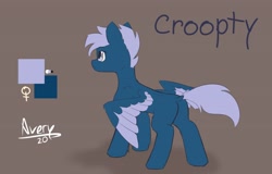 Size: 4096x2622 | Tagged: safe, artist:avery-valentine, oc, oc:croopty, pegasus, pony, female, mare, solo