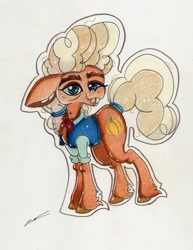 Size: 2297x2973 | Tagged: safe, artist:luxiwind, ma hooffield, pony, high res, hooffield family, solo, traditional art