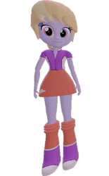 Size: 445x720 | Tagged: safe, artist:topsangtheman, cloud kicker, equestria girls, 3d, looking at you, simple background, solo, source filmmaker, transparent background