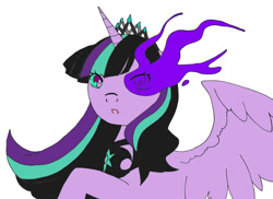 Size: 1200x872 | Tagged: safe, artist:phosphophyllite, oc, oc:twivine sparkle, alicorn, solo, twivine sparkle