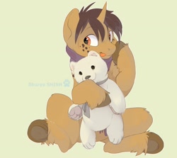 Size: 1280x1141 | Tagged: safe, artist:apple_nettle, oc, oc only, pony, unicorn, plushie, solo