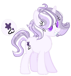 Size: 400x429 | Tagged: safe, artist:rose-moonlightowo, oc, pony, unicorn, female, magical lesbian spawn, mare, offspring, parent:pinkie pie, parent:twilight sparkle, parents:twinkie, simple background, solo, transparent background