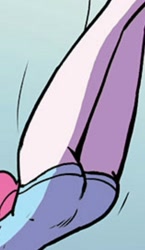 Size: 717x1240 | Tagged: safe, artist:pencils, idw, pinkie pie, equestria girls, spoiler:comic, spoiler:comicequestriagirlsmarchradness, ass, balloonbutt, butt, butt only, cropped, female, gymnastics, solo