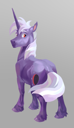 Size: 753x1293 | Tagged: safe, artist:varwing, oc, oc:purple dusk, pony, unicorn, male, offspring, parent:flash sentry, parent:twilight sparkle, parents:flashlight, solo, stallion