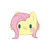 Size: 800x800 | Tagged: safe, artist:mya3332, derpibooru import, part of a set, fluttershy, pegasus, pony, beady eyes, blush sticker, blushing, bust, chibi, cute, head only, looking at you, portrait, shyabetes, simple background, solo, transparent background