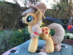 Size: 1280x960 | Tagged: safe, artist:tamlana, derpibooru import, applejack, pony, irl, photo, plushie, solo