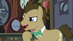 Size: 1920x1080 | Tagged: safe, screencap, doctor whooves, earth pony, pony, a horse shoe-in, bowtie, male, solo, stallion