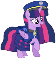 Size: 993x1061 | Tagged: safe, artist:徐詩珮, twilight sparkle, twilight sparkle (alicorn), alicorn, pony, series:sprglitemplight diary, series:sprglitemplight life jacket days, series:springshadowdrops diary, series:springshadowdrops life jacket days, alternate universe, base used, chase (paw patrol), clothes, cute, paw patrol, simple background, transparent background