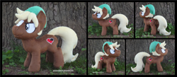 Size: 4005x1754 | Tagged: safe, artist:peruserofpieces, quarter hearts, earth pony, hat, male, plushie, stallion, standing, the legend of zelda, tree