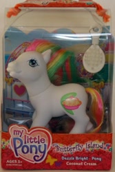 Size: 534x800 | Tagged: safe, photographer:relcelestia, coconut cream, g3, brush, dazzle bright pony, packaging, toy