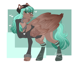 Size: 2092x1734 | Tagged: safe, artist:holoriot, oc, pegasus, pony, clothes, female, mare, solo, sweater