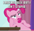 Size: 1183x1089 | Tagged: safe, derpibooru import, edit, edited screencap, screencap, pinkie pie, earth pony, pony, a trivial pursuit, caption, cropped, image macro, leaning, meme, solo, text