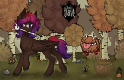 Size: 2706x1740 | Tagged: safe, artist:magicbalance, oc, oc only, pegasus, pony, commission, crossover, forest background, male, rcf community, ych result