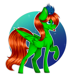 Size: 2960x3132 | Tagged: safe, artist:chazmazda, oc, oc only, pegasus, pony, spider, highlights, hooves, hooves up, lighting, pet, shade, solo, tail, tongue out, wings