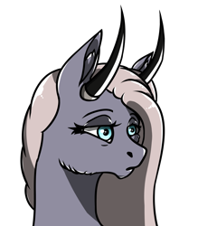 Size: 2292x2612 | Tagged: safe, artist:gusinya, oc, oc only, oc:vallak gregory, earth pony, pony, earth pony oc, feminine stallion, head, horns, looking at you, male, simple background, solo, transparent background