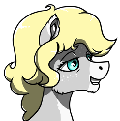 Size: 2519x2544 | Tagged: safe, artist:gusinya, oc, oc only, oc:gray bird, pegasus, pony, feminine stallion, head, looking at you, male, oc pegasus, simple background, smiley face, solo, transparent background