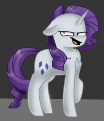 Size: 682x794 | Tagged: safe, artist:clairedaartiste444, mean rarity, pony, unicorn, the mean 6, clone, floppy ears, solo