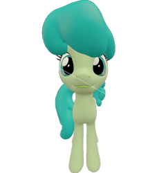 Size: 653x720 | Tagged: safe, artist:topsangtheman, green jewel, earth pony, pony, 3d, looking at you, simple background, solo, source filmmaker, transparent background