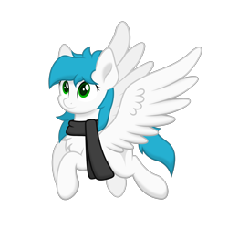 Size: 3119x3119 | Tagged: safe, artist:zylgchs, oc, oc only, oc:cynosura, pegasus, clothes, flying, looking up, scarf, simple background, solo, transparent background, vector