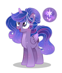 Size: 1021x1188 | Tagged: safe, artist:nightstellarsentry, oc, oc only, alicorn, base used, cute, female, magical lesbian spawn, mare, offspring, parent:princess luna, parent:twilight sparkle, parents:twiluna, simple background, solo, transparent background