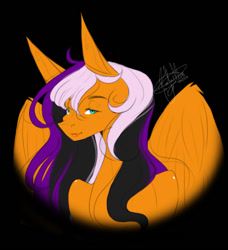 Size: 563x617 | Tagged: safe, artist:ohflaming-rainbow, oc, oc:blits, pegasus, pony, bust, female, mare, portrait, solo