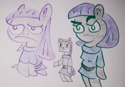 Size: 2484x1738 | Tagged: safe, artist:dex stewart, maud pie, anthro, earth pony, pony, female, solo, traditional art