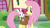 Size: 1920x1080 | Tagged: safe, derpibooru import, screencap, angel bunny, fluttershy, pegasus, pony, rabbit, she talks to angel, animal, bag, duo, female, male, mare, messy mane, ponyville, saddle bag