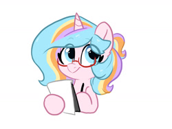 Size: 1600x1200 | Tagged: safe, artist:colorfulcolor233, oc, oc only, oc:oofy colorful, pony, unicorn, glasses, solo