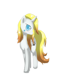 Size: 1200x1600 | Tagged: safe, artist:tomat-in-cup, oc, oc only, oc:musica, pony, unicorn, horn, simple background, solo, tattoo, transparent background, unicorn oc