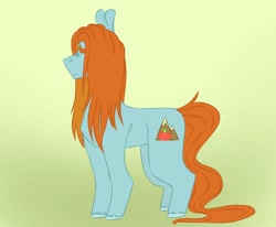 Size: 1024x844 | Tagged: safe, artist:hawklesscorruption, oc, oc:rocky courtland, earth pony, pony, long mane, magical gay spawn, male, offspring, parent:big macintosh, parent:rockhoof, parents:rockmac, solo, stallion