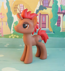 Size: 775x850 | Tagged: safe, artist:krowzivitch, oc, oc:pixel grip, pony, unicorn, figurine, irl, male, photo, solo, stallion